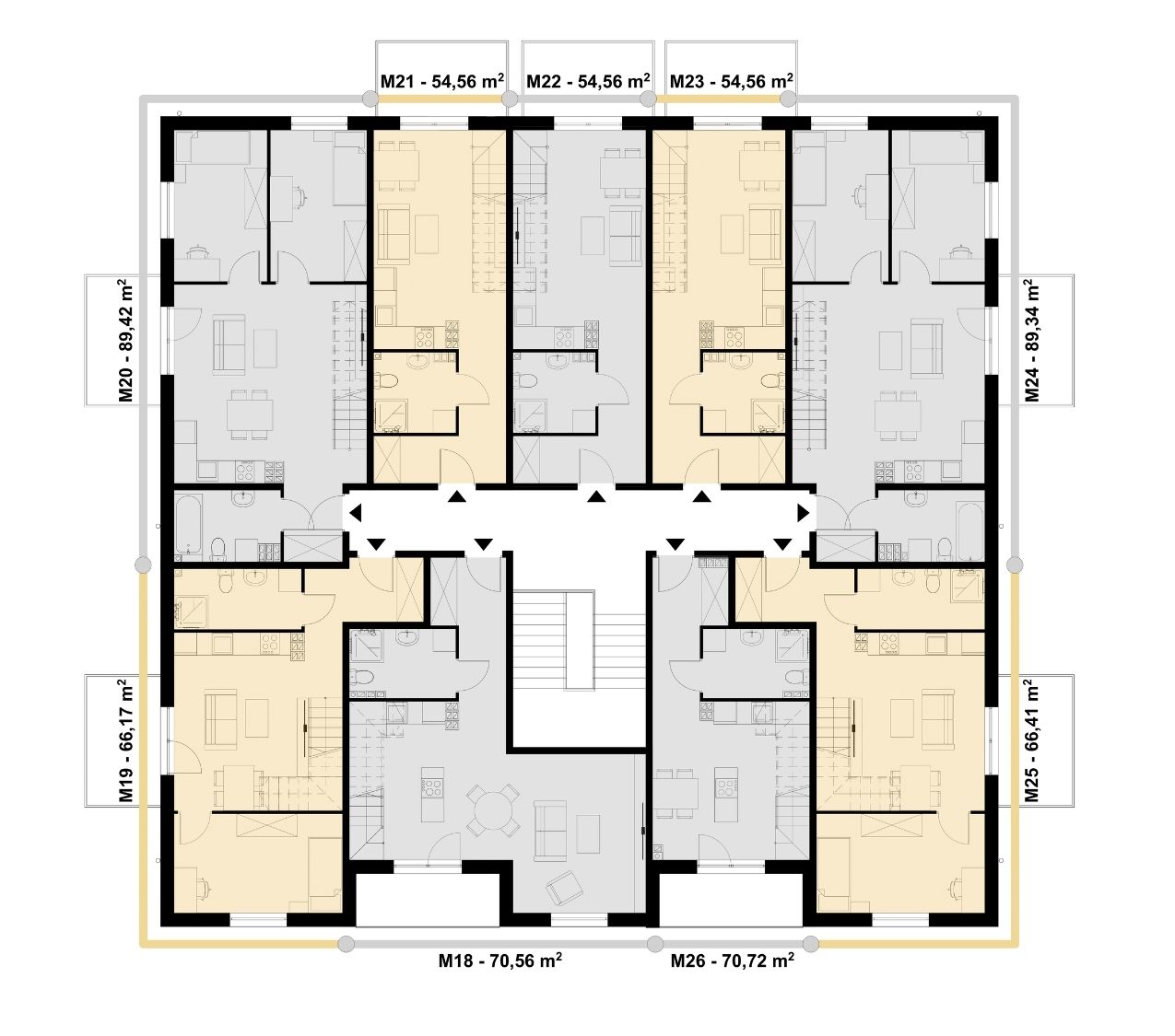 Blok B Drugie piętro